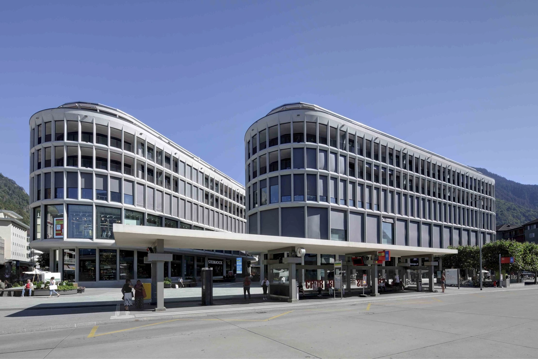 Sichtbetonfassade Geschäftshaus Chur Schweiz