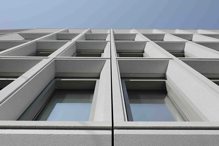 Betonfassade Leonhard in Basel Schweiz