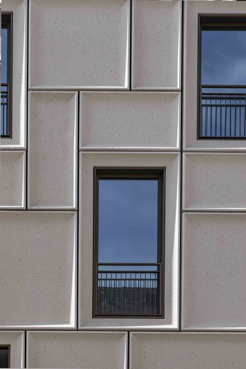 Fassadendetail Beton Augustinerhof Nürnberg