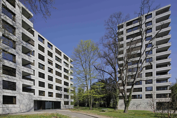 Architekturbetonfertigteile Magnolienpark Basel Schweiz