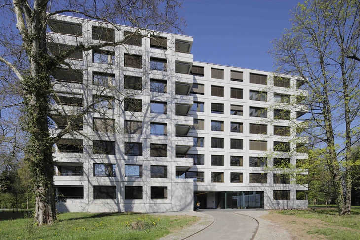 Betonfassade Magnolienpark Schweiz