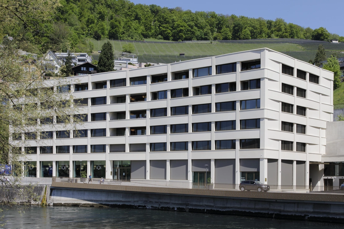 Sichtbetonfassade vorfabriziert Alterszentrum Ennetbaden Schweiz