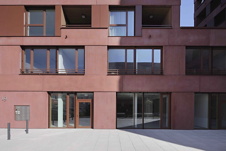 Eingangssituation Wohngebäude am Alten Milchhof Pforzheim