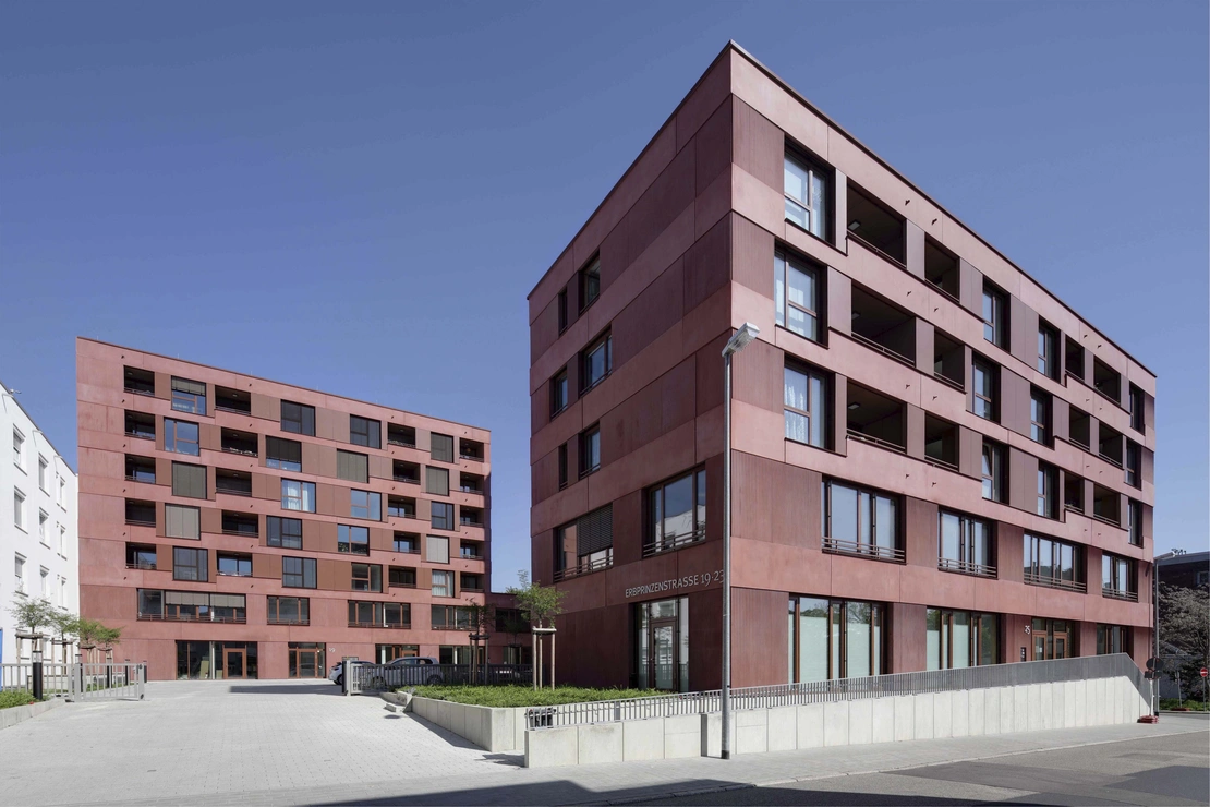 Sichtbetonfassade am alten Milchhof Pforzheim