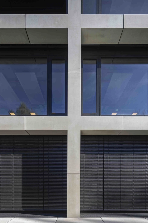 Detailansicht Betonfassade iCmpus München